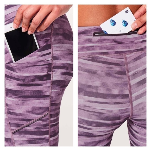 Lululemon Speed Up Crop *21" in Shadowed Smoked Mullberry 4 - Picture 7 of 8